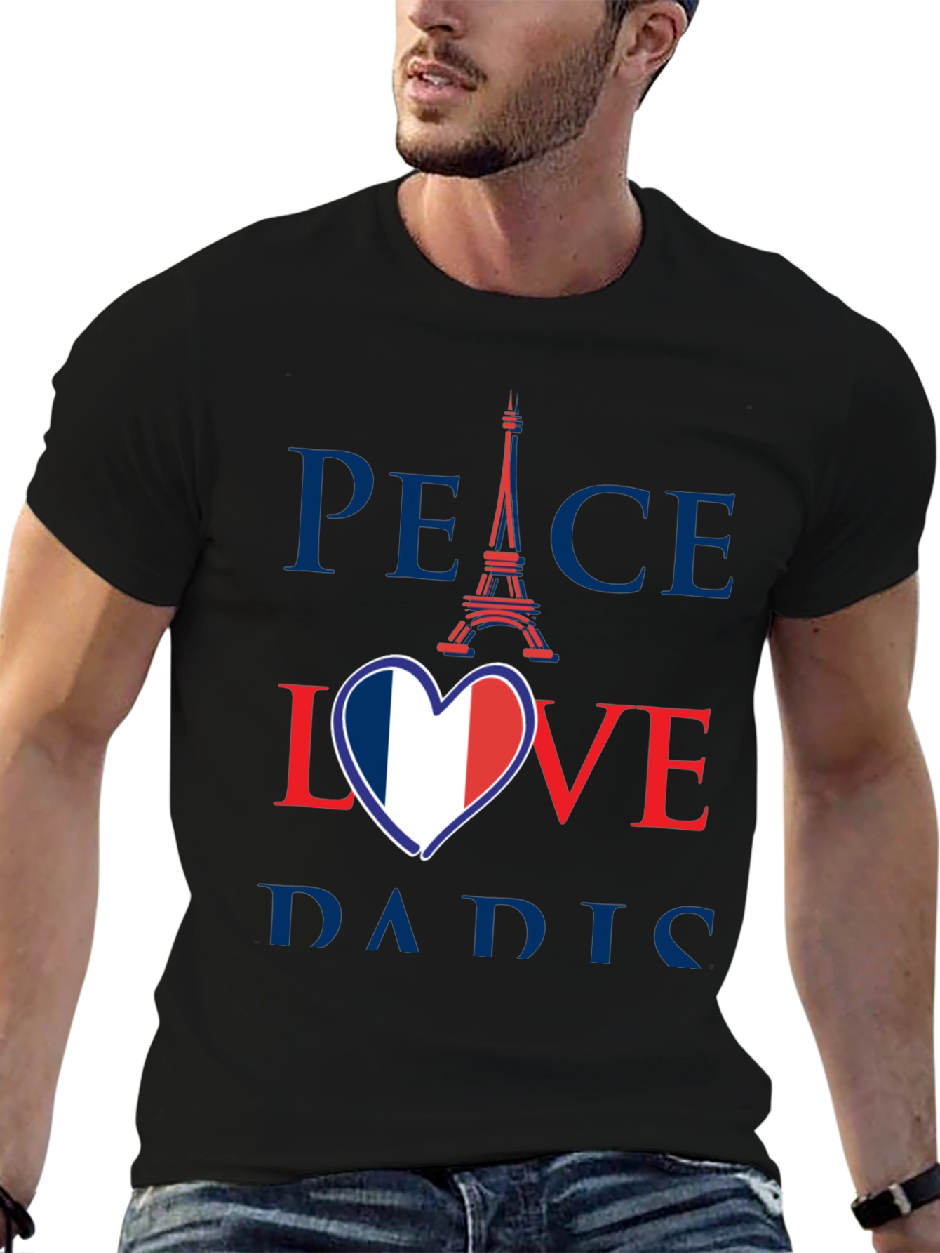 Peace Love Paris Graphic Tee