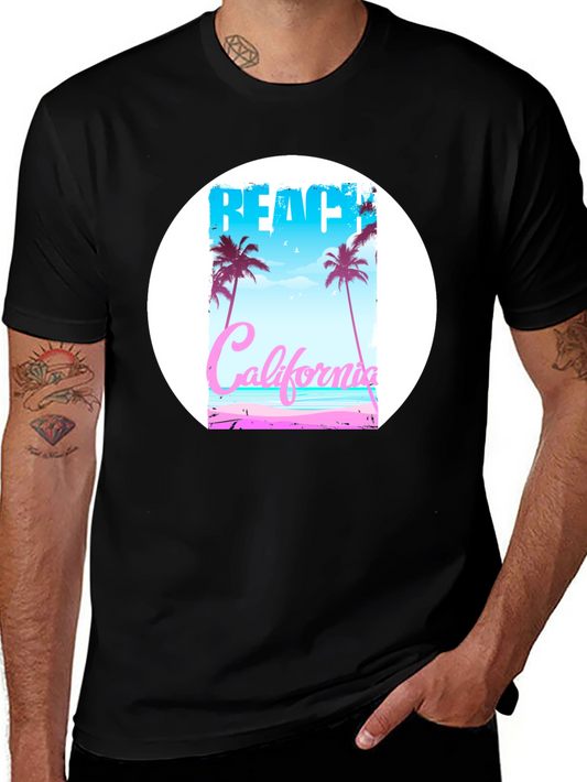 Beach California Graphic T-Shirt