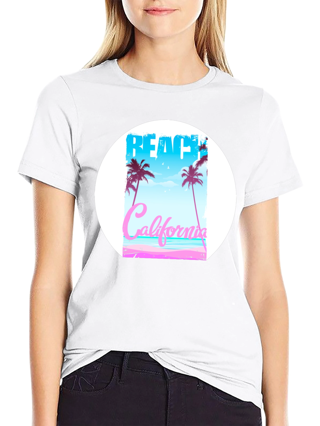 Beach California Graphic T-Shirt