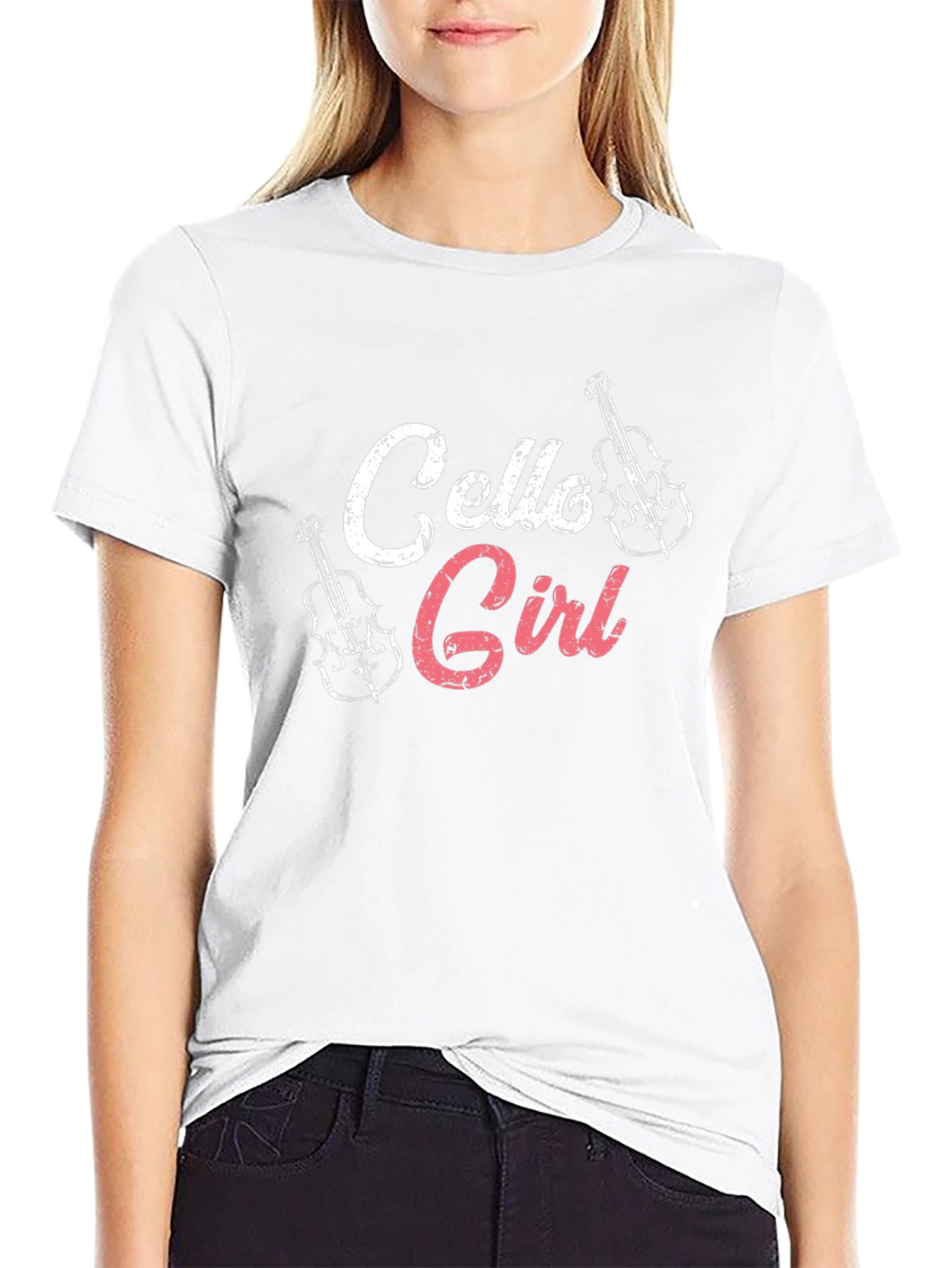 Cello Girl T-Shirt - Musical Instrument Tee