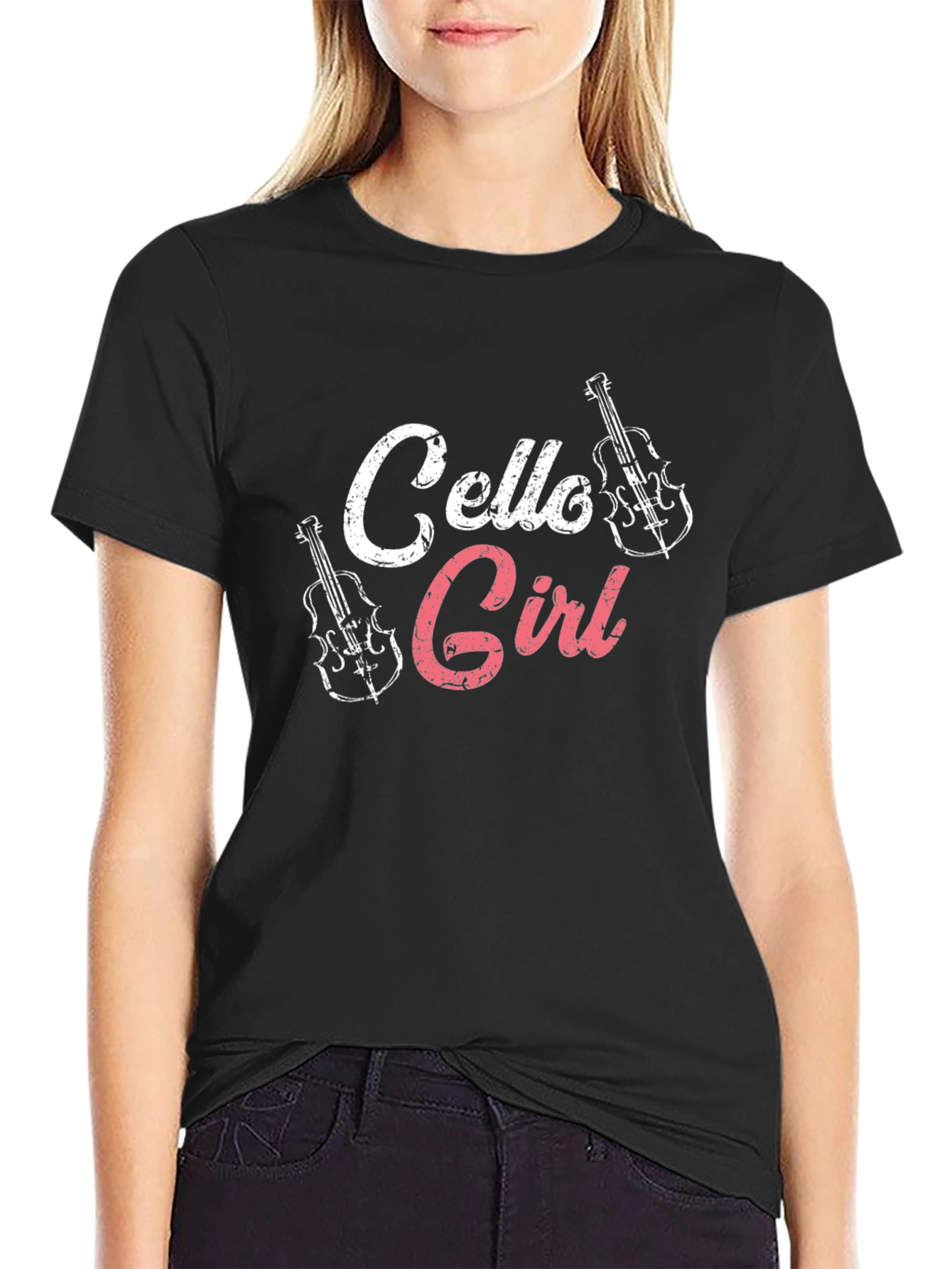 Cello Girl T-Shirt - Musical Instrument Tee