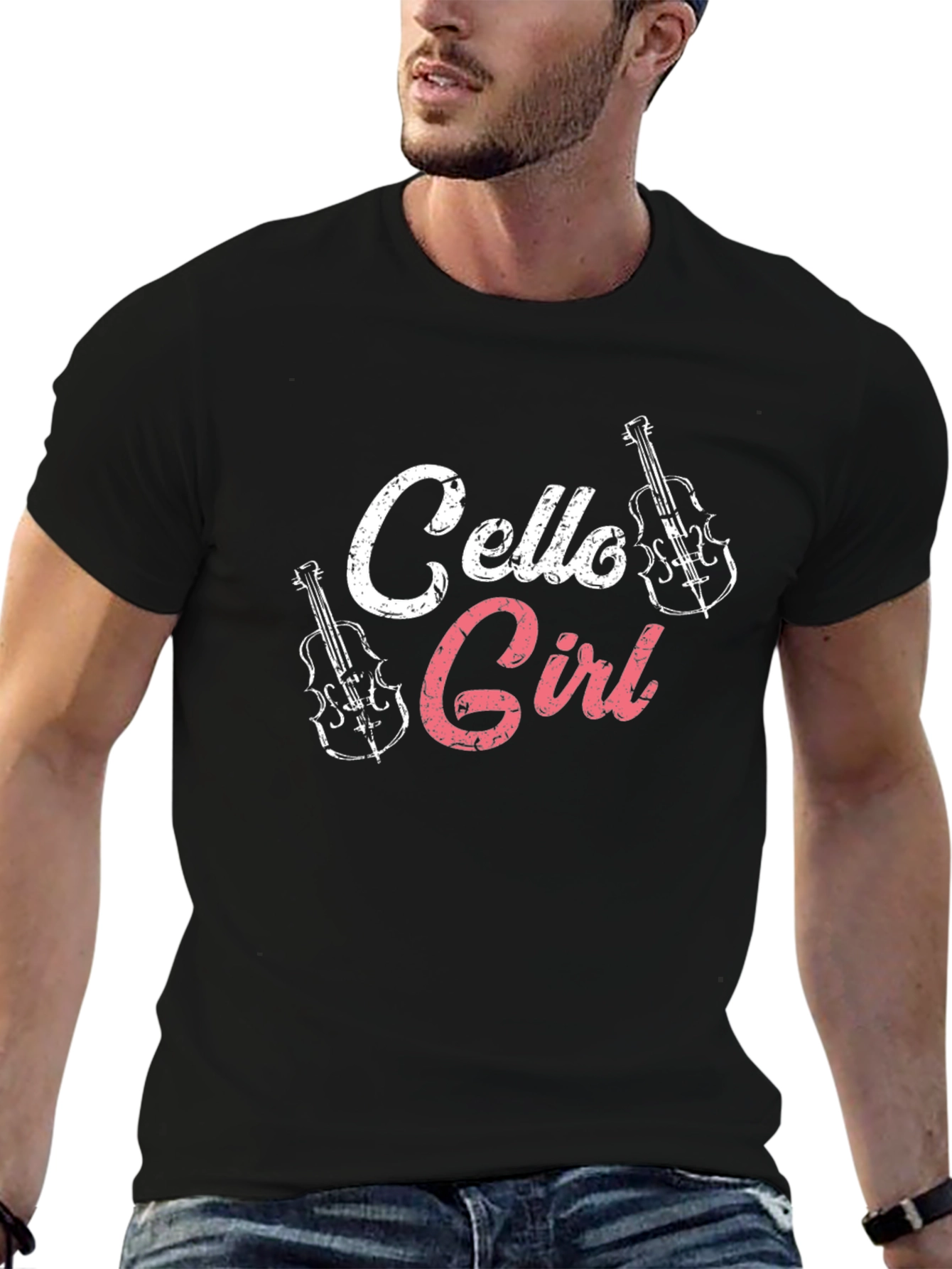 Cello Girl T-Shirt - Musical Instrument Tee