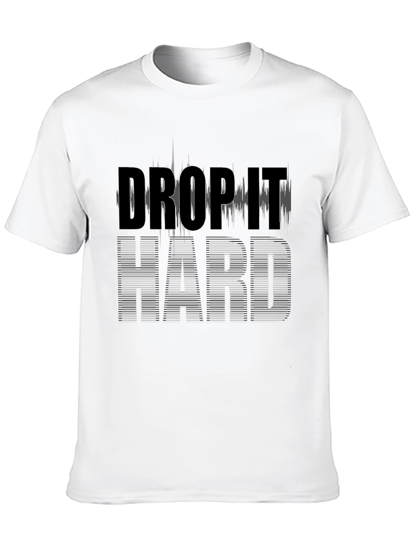 Drop It Hard Graphic T-Shirt - Black Cotton Tee