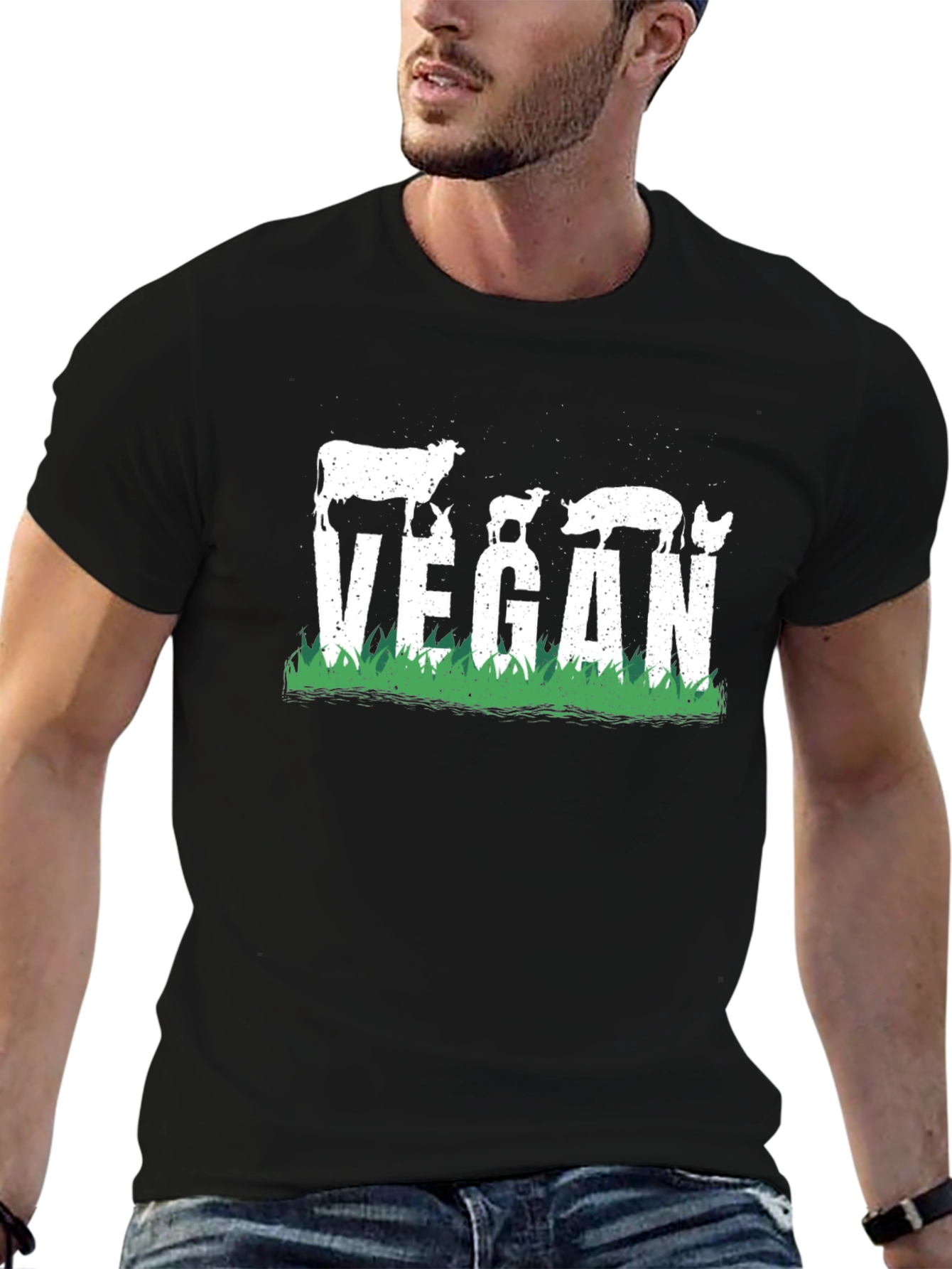 Vegan Animal Silhouette T-Shirt