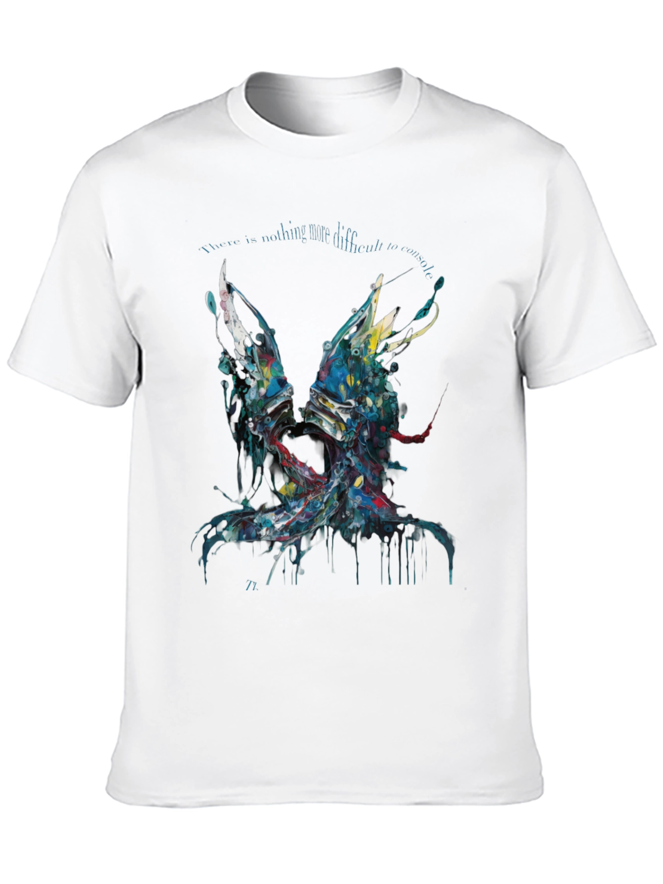 Abstract Graphic Print Black Casual T-Shirt