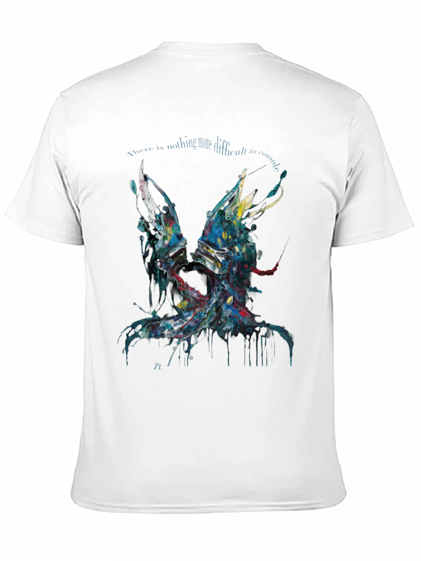 Abstract Graphic Print Black Casual T-Shirt