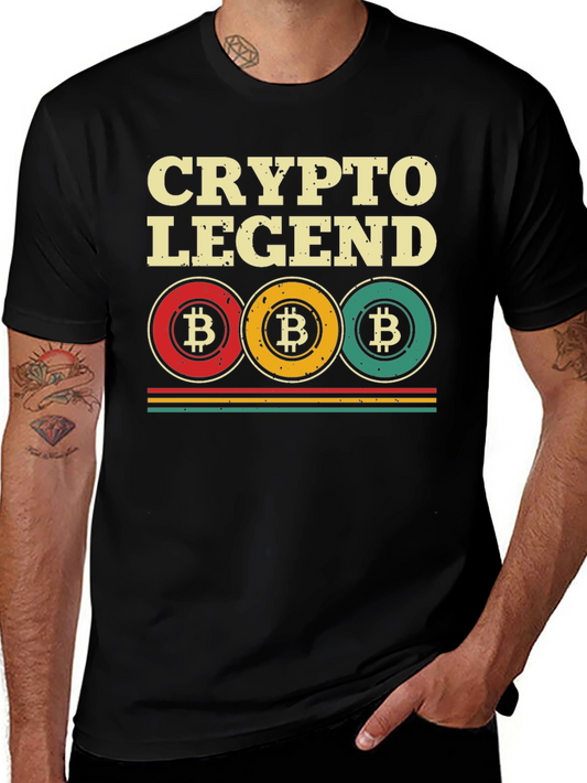 Crypto Legend Bitcoin T-Shirt - Vintage Style
