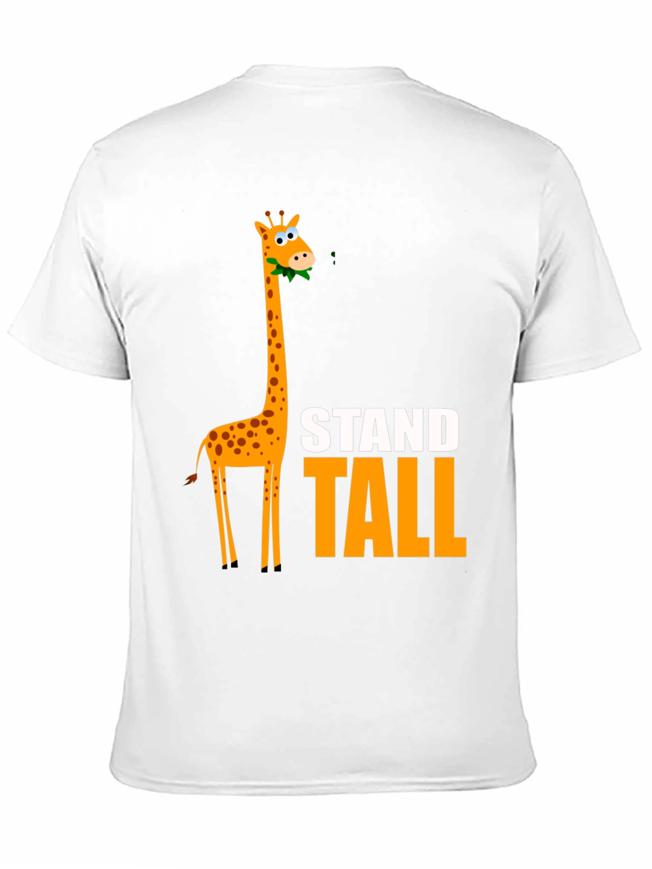 Stand Tall Giraffe Graphic Tee - Black