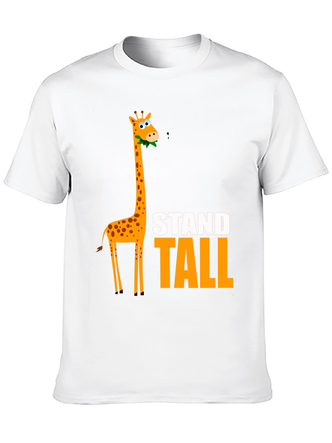 Stand Tall Giraffe Graphic Tee - Black