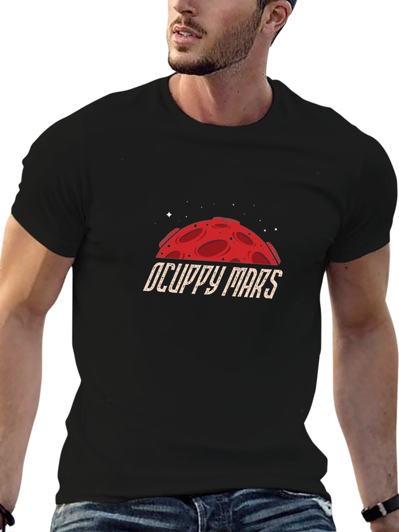 Occupy Mars Graphic Tee - Sci-Fi T-Shirt