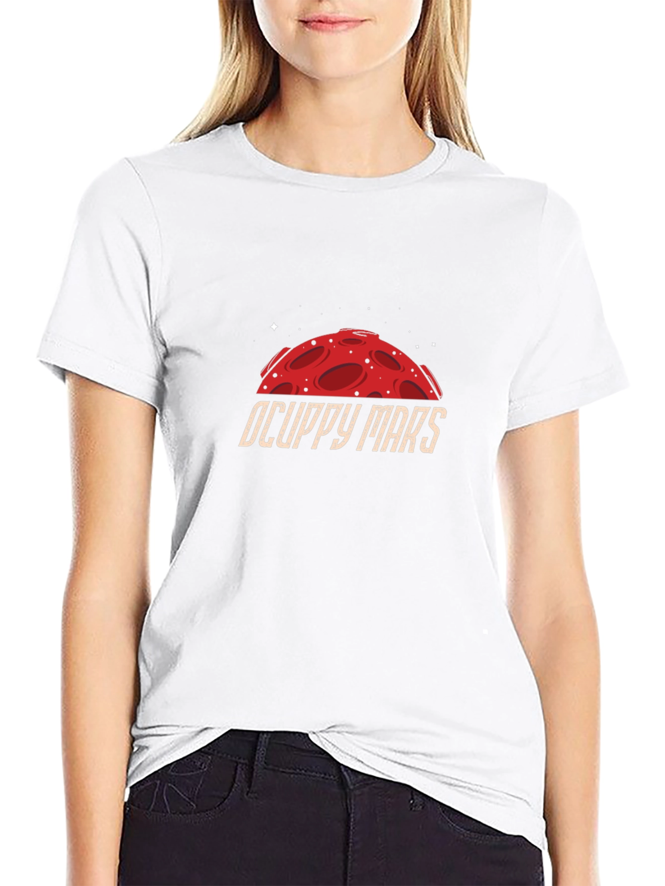 Occupy Mars Graphic Tee - Sci-Fi T-Shirt