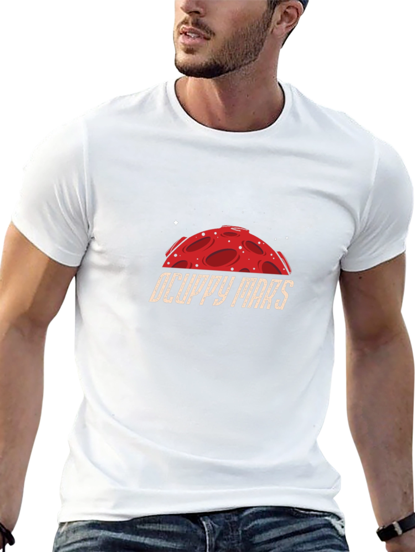 Occupy Mars Graphic Tee - Sci-Fi T-Shirt