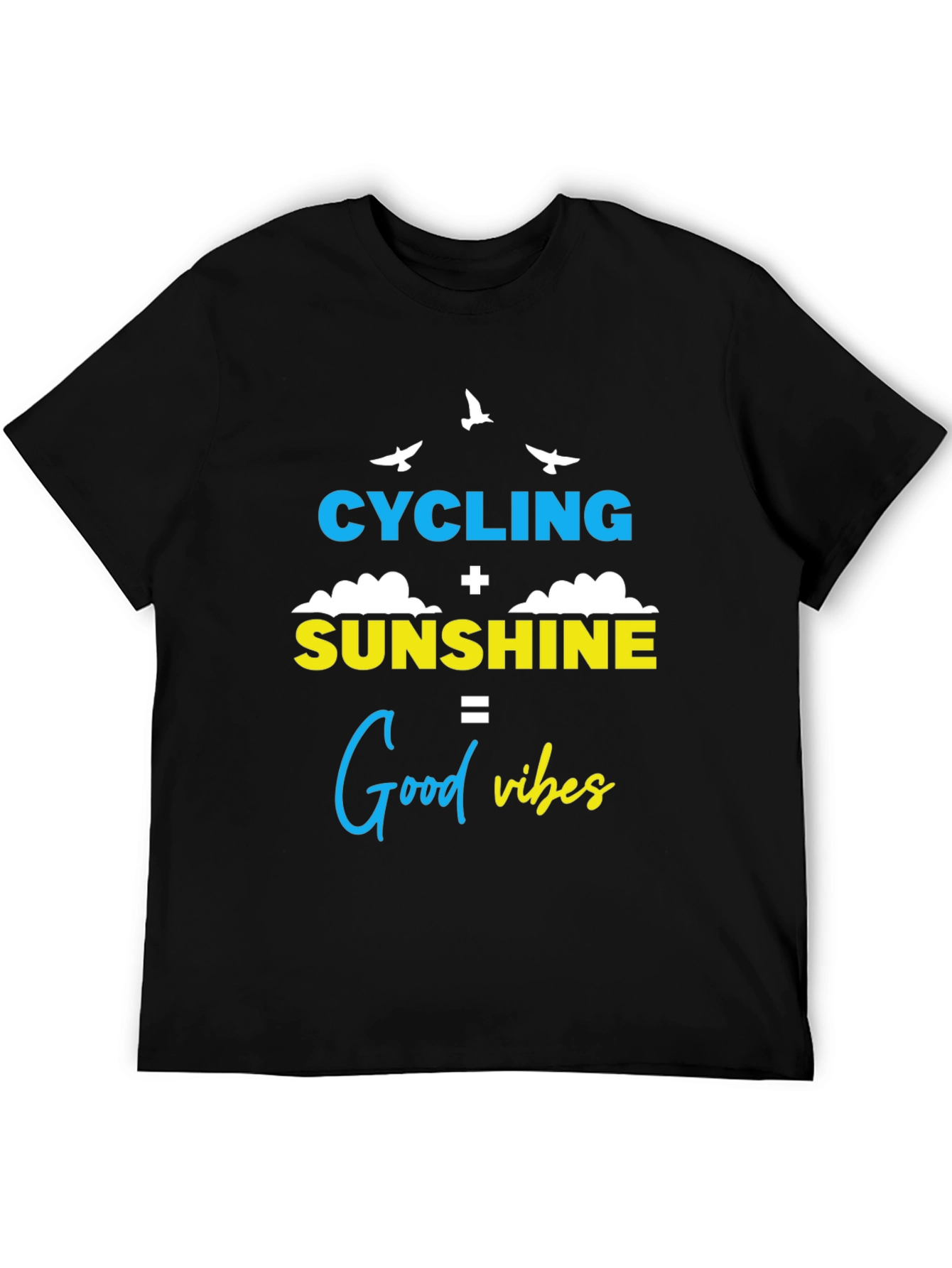 Cycling Sunshine Good Vibes Graphic Tee