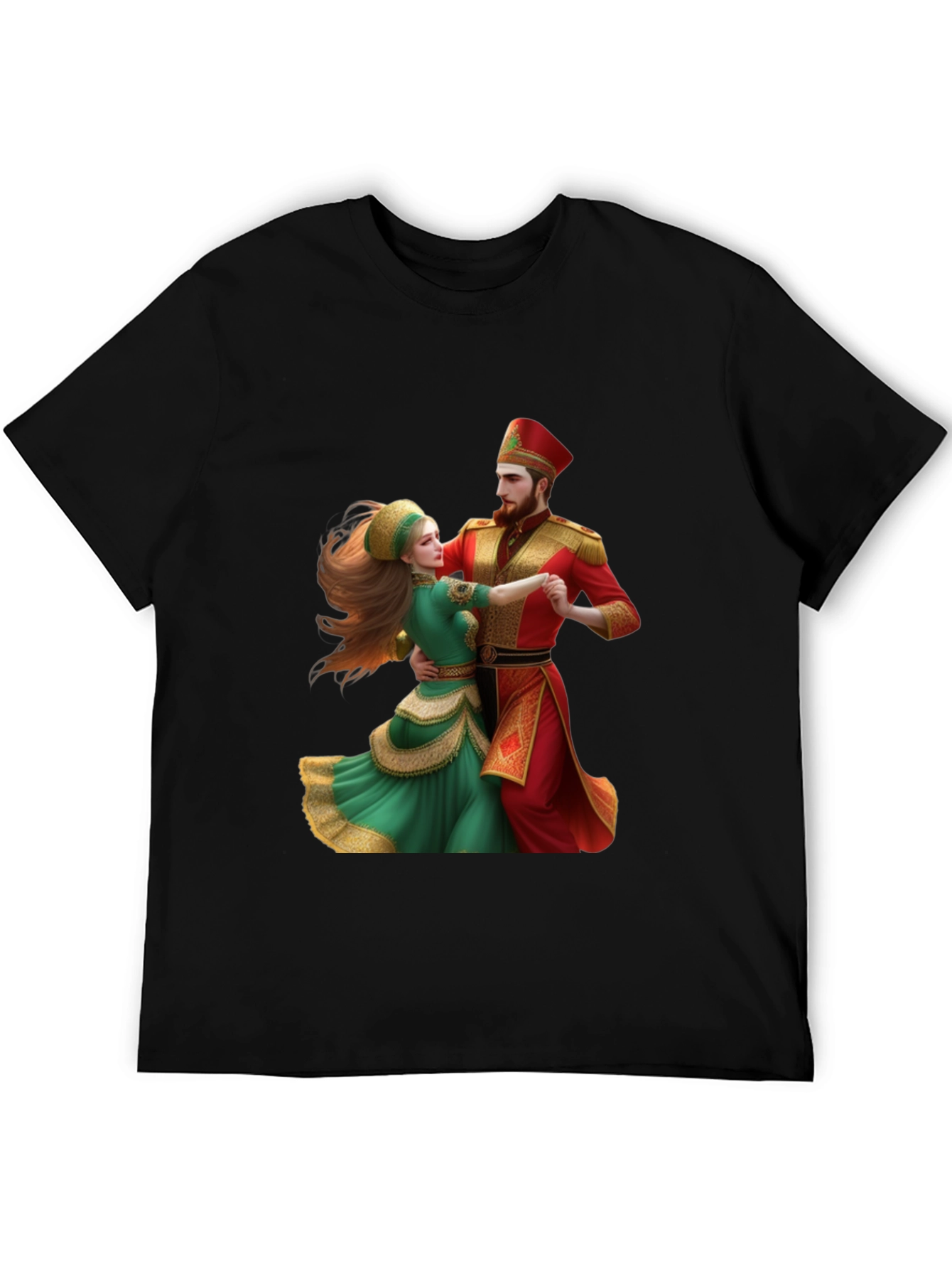 Festive Dancing Couple Graphic Tee