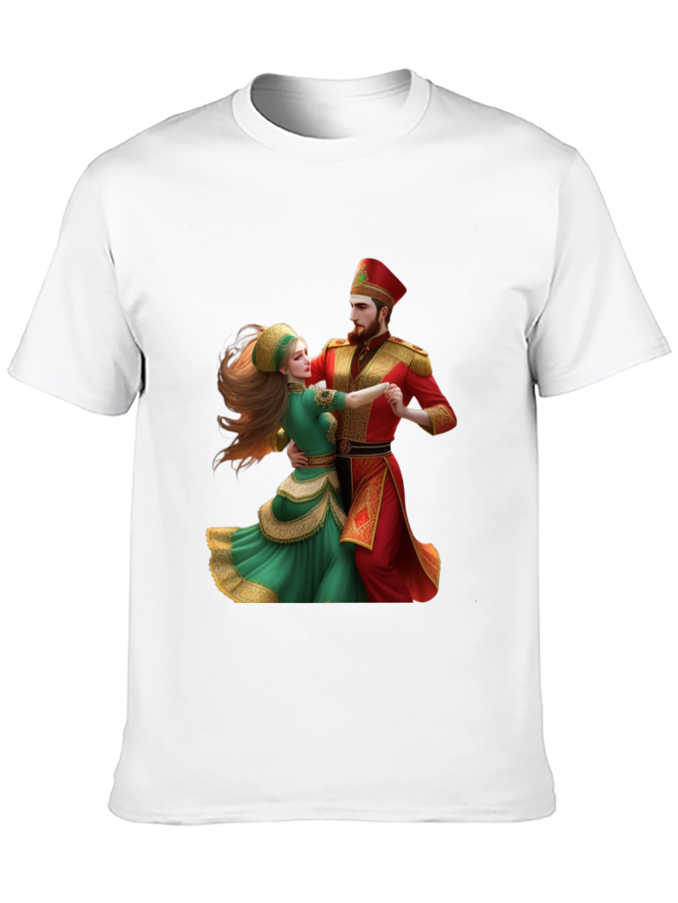 Festive Dancing Couple Graphic Tee