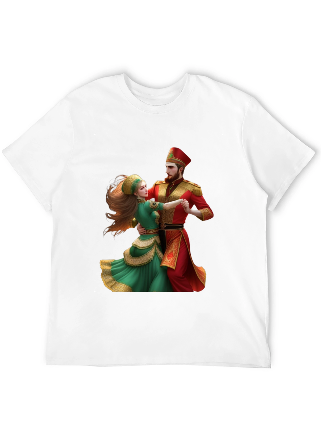 Festive Dancing Couple Graphic Tee