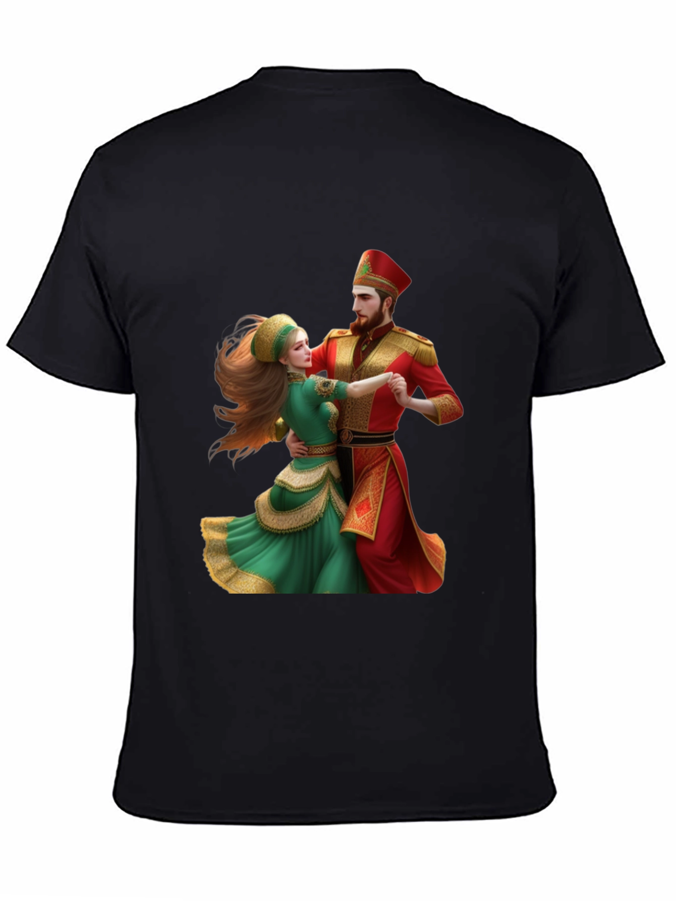 Festive Dancing Couple Graphic Tee