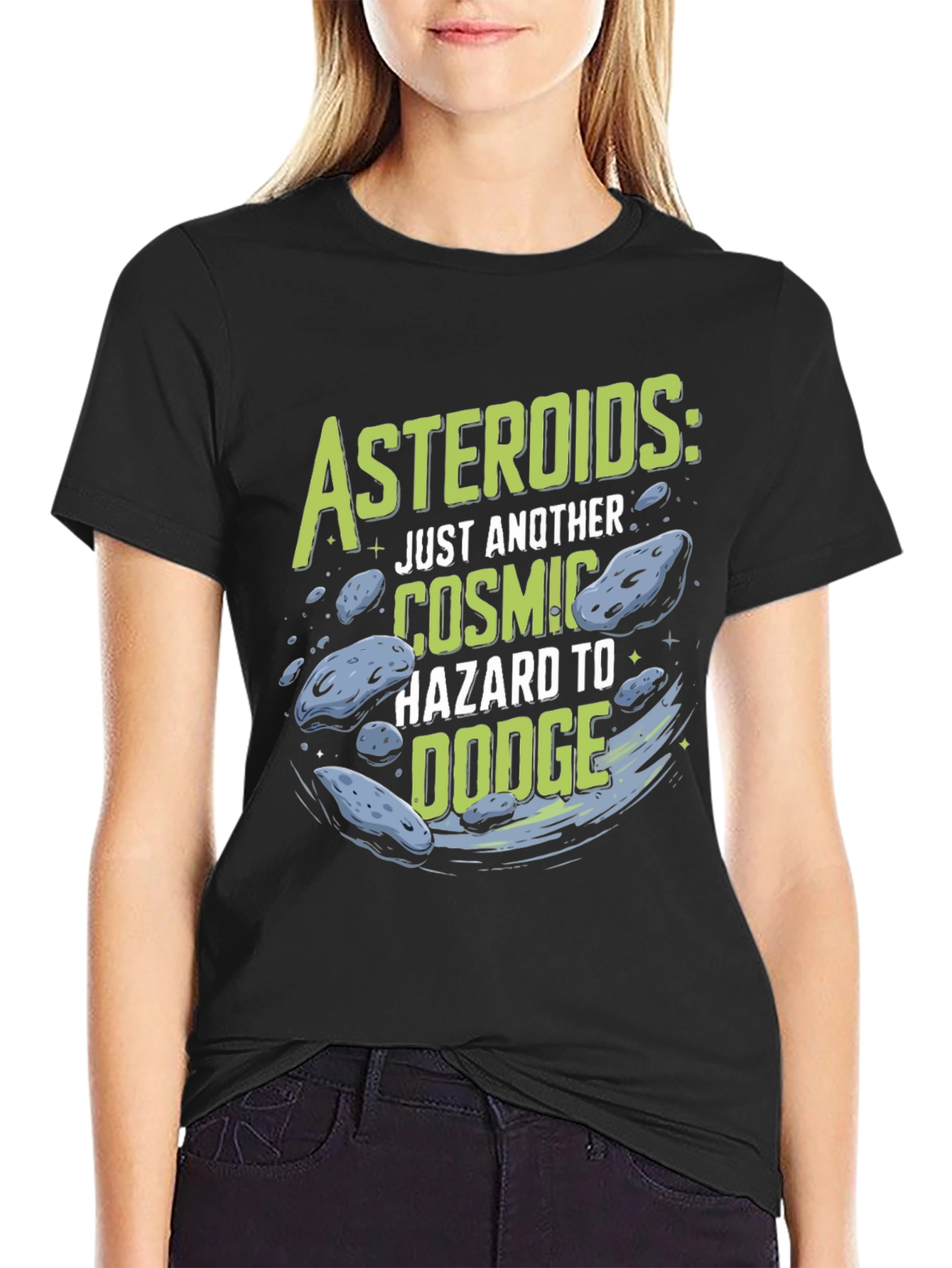 Asteroids Graphic T-Shirt: Cosmic Hazard Tee