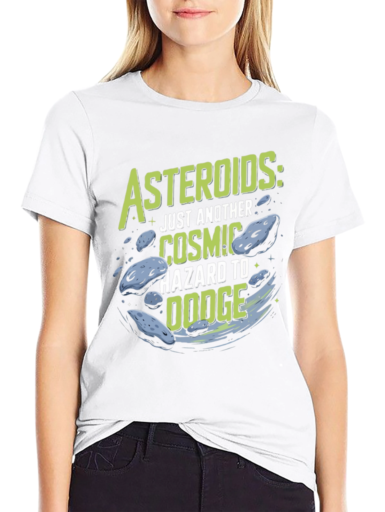 Asteroids Graphic T-Shirt: Cosmic Hazard Tee