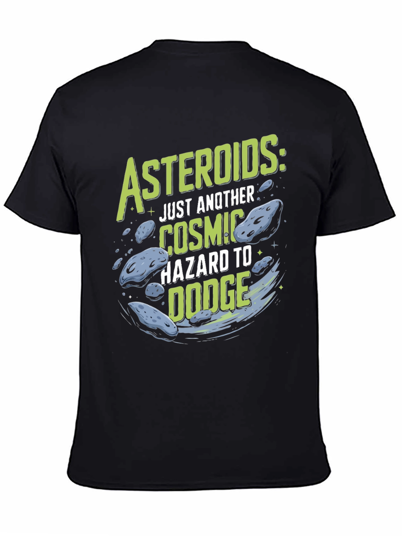 Asteroids Graphic T-Shirt: Cosmic Hazard Tee