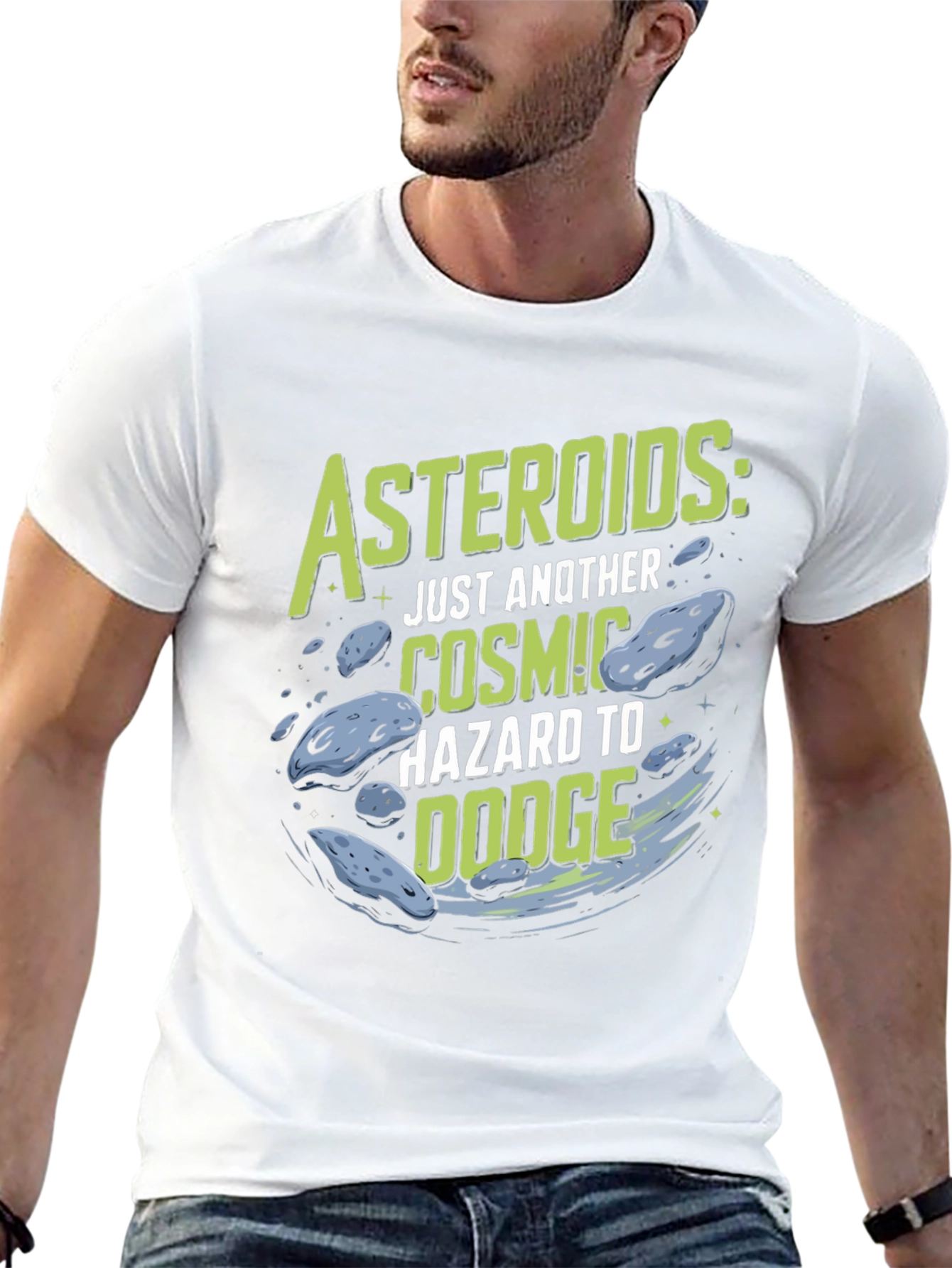 Asteroids Graphic T-Shirt: Cosmic Hazard Tee