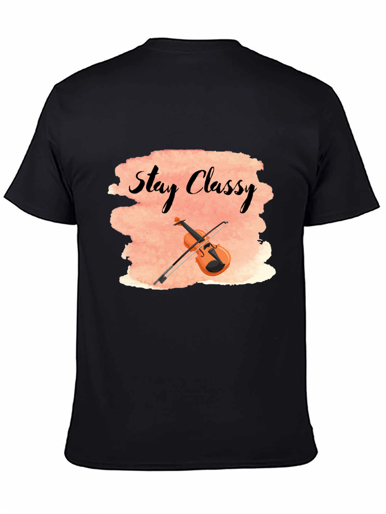Stay Classy T-Shirt with Violin Design