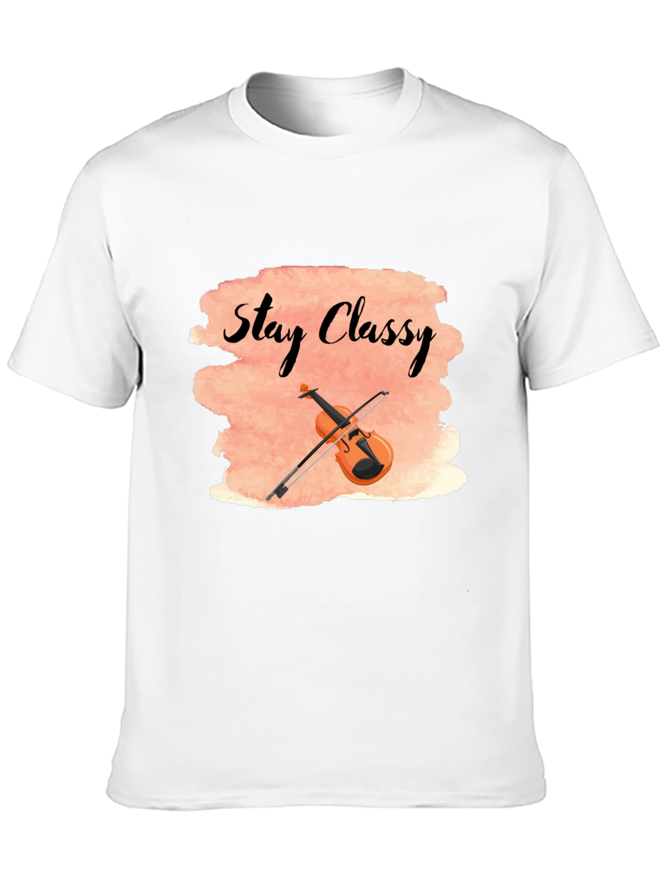 Stay Classy T-Shirt with Violin Design