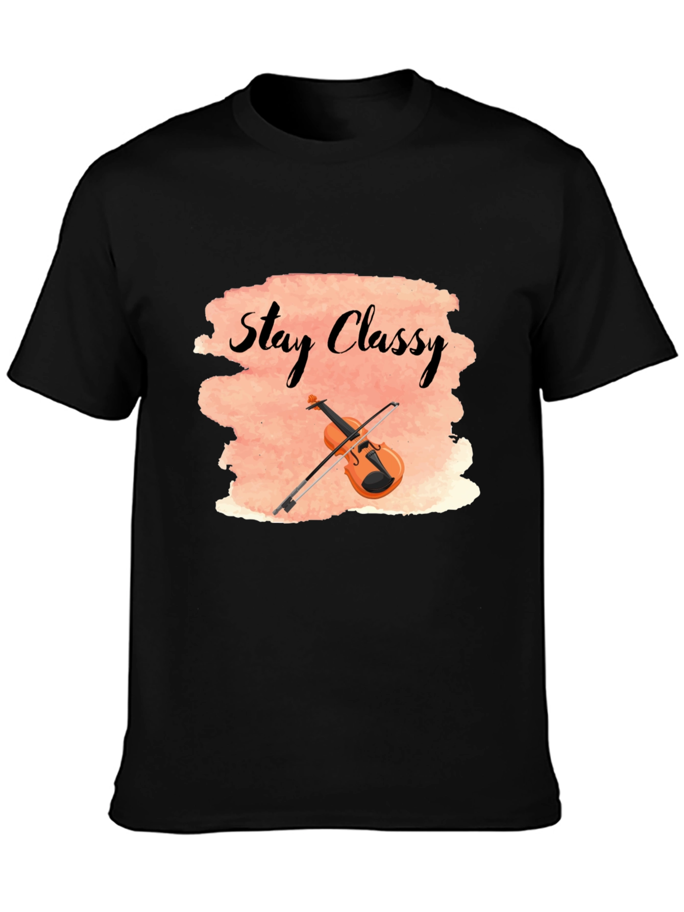 Stay Classy T-Shirt with Violin Design