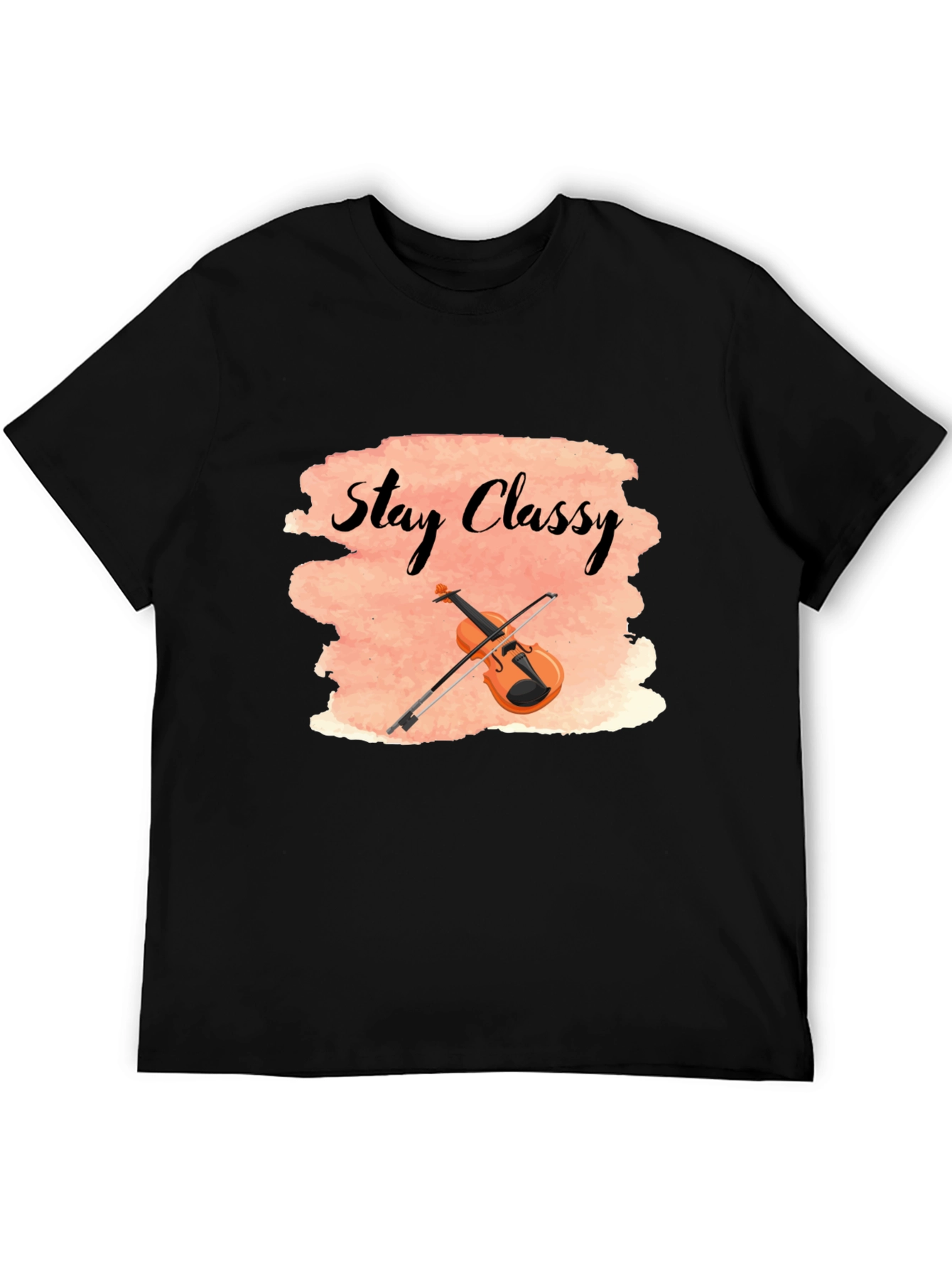 Stay Classy T-Shirt with Violin Design