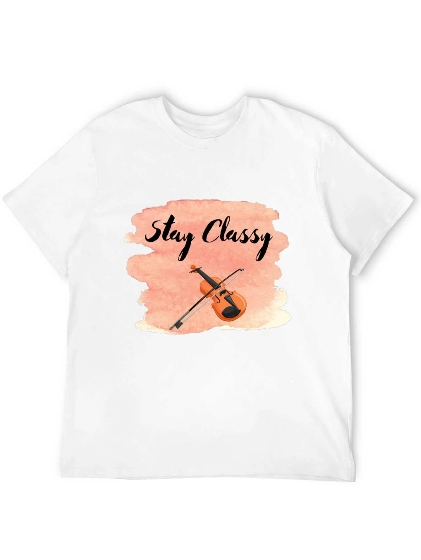 Stay Classy T-Shirt with Violin Design