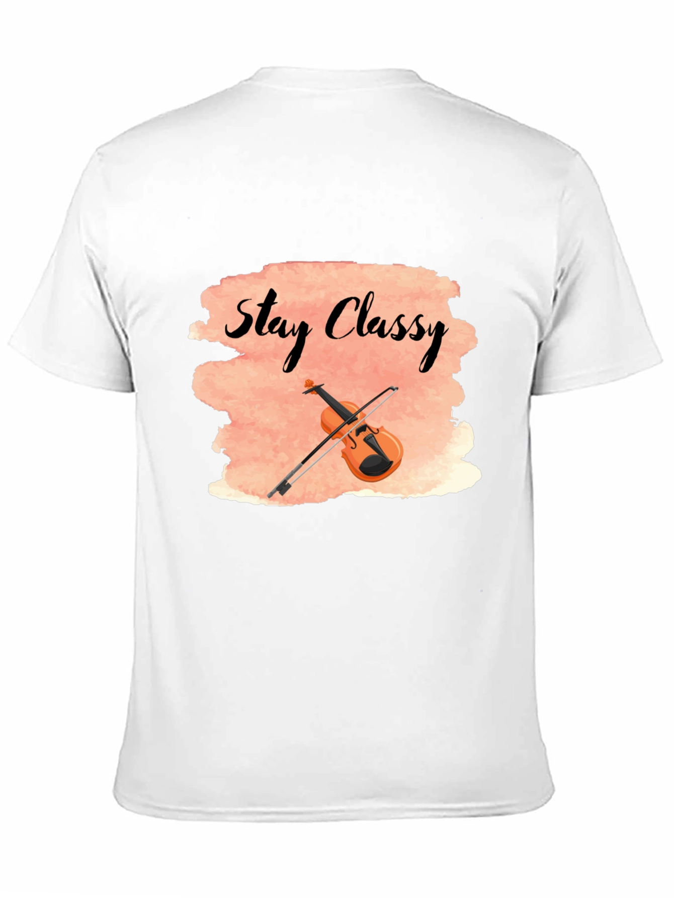 Stay Classy T-Shirt with Violin Design
