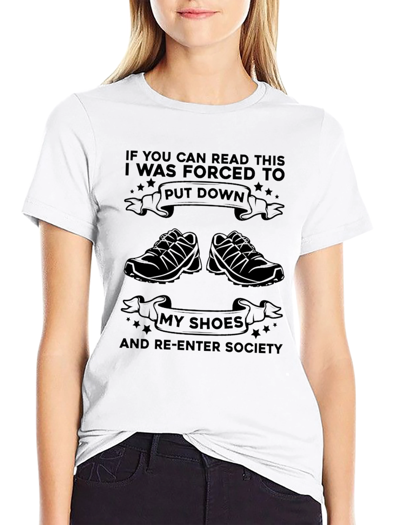 Forced to Put Down My Shoes T-Shirt