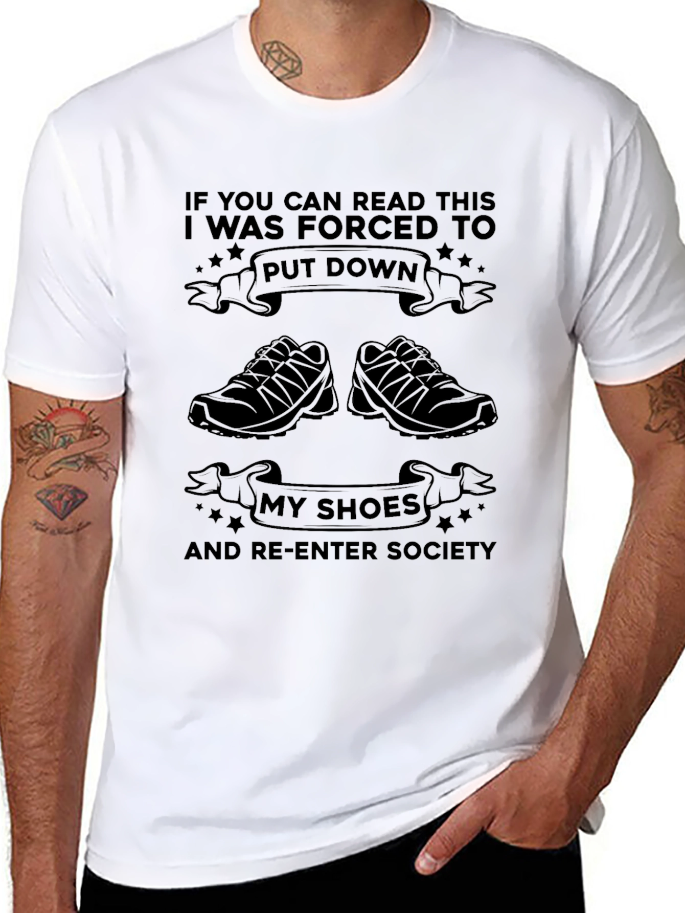 Forced to Put Down My Shoes T-Shirt