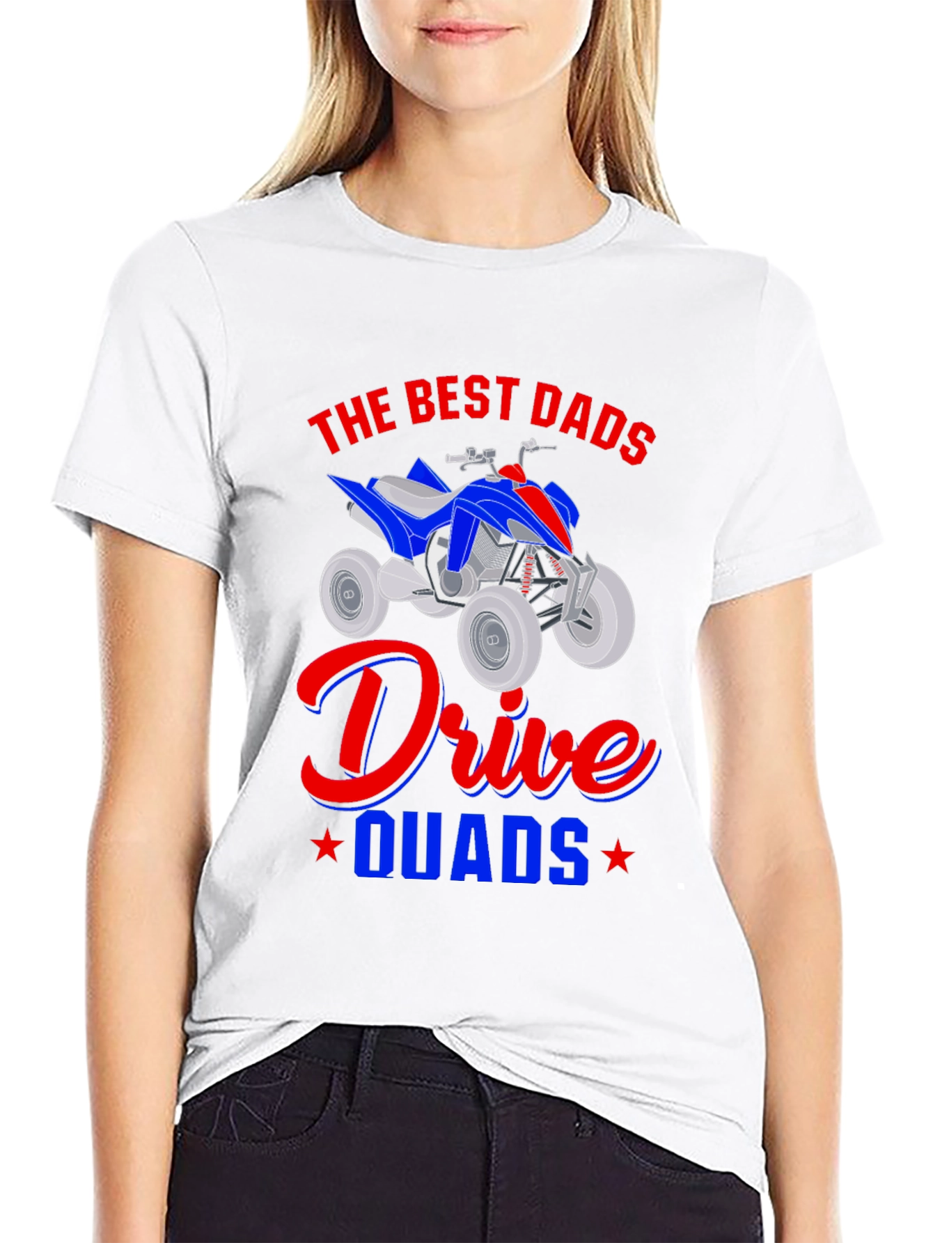 Best Dads Drive Quads T-Shirt Black
