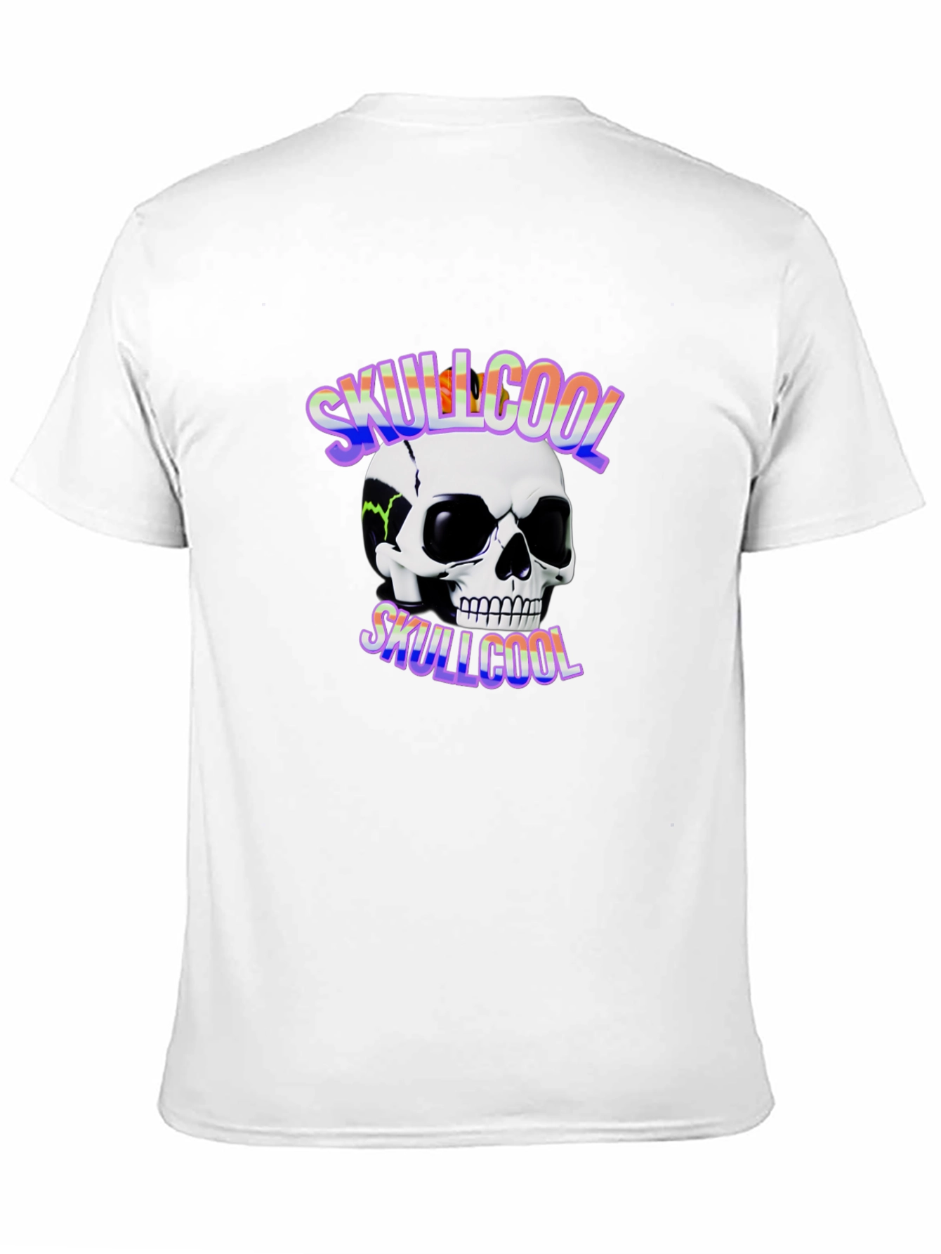 Skullcool Graphic Tee - Black Cotton T-Shirt