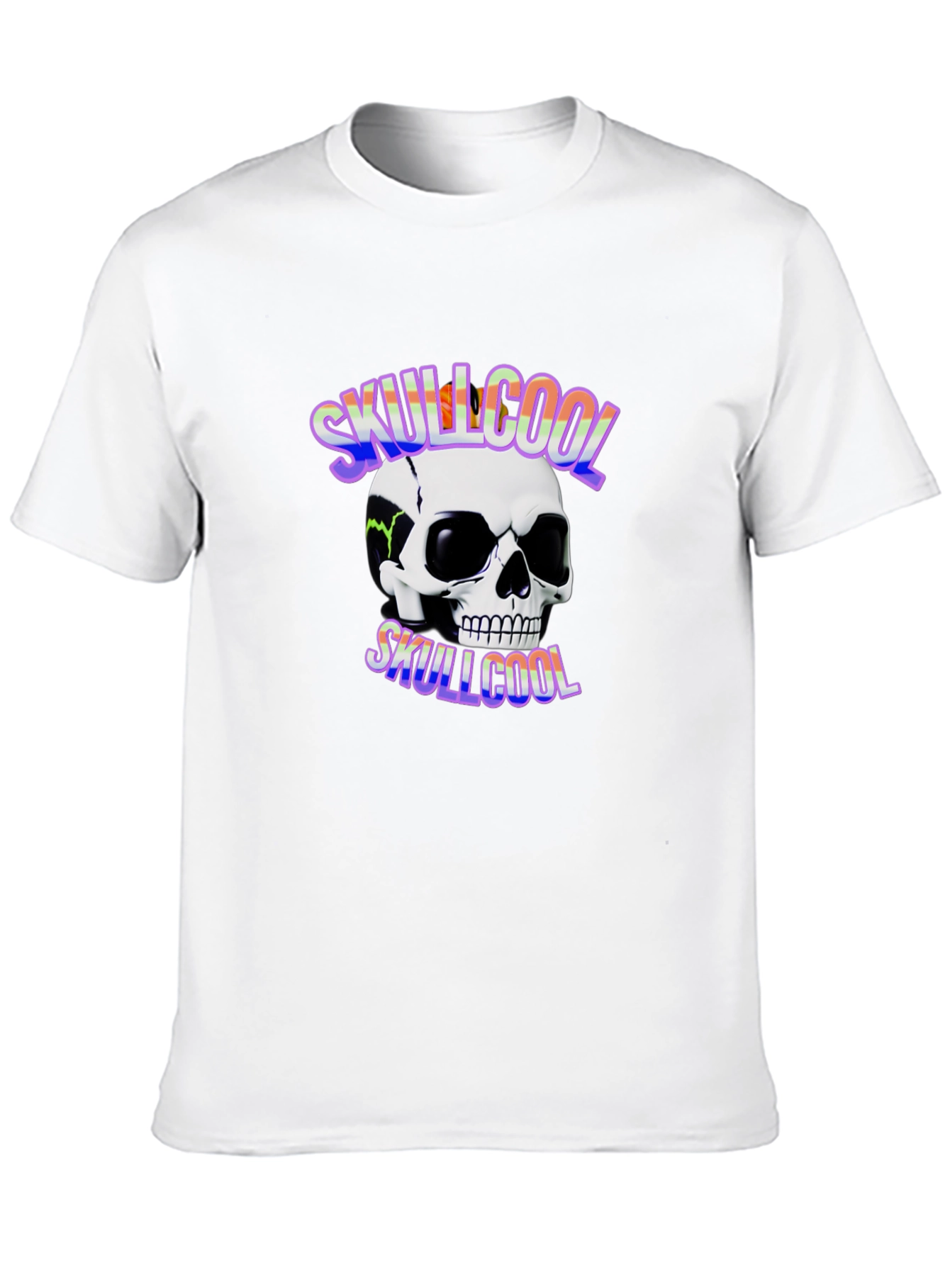 Skullcool Graphic Tee - Black Cotton T-Shirt