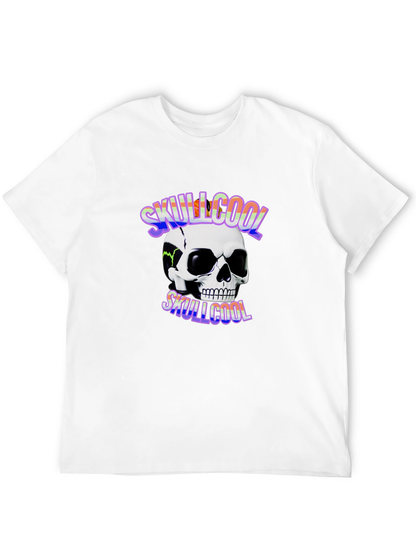 Skullcool Graphic Tee - Black Cotton T-Shirt