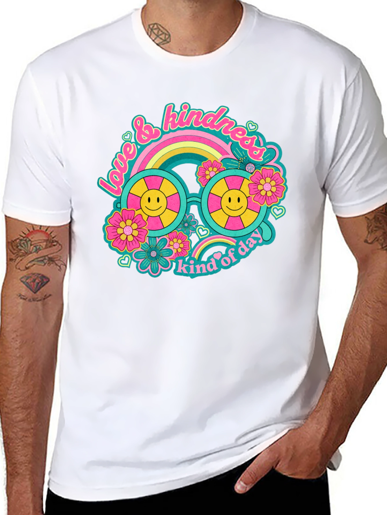 Love & Kindness Black Graphic Tee