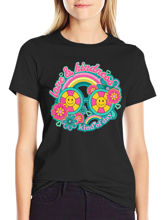 Love & Kindness Black Graphic Tee