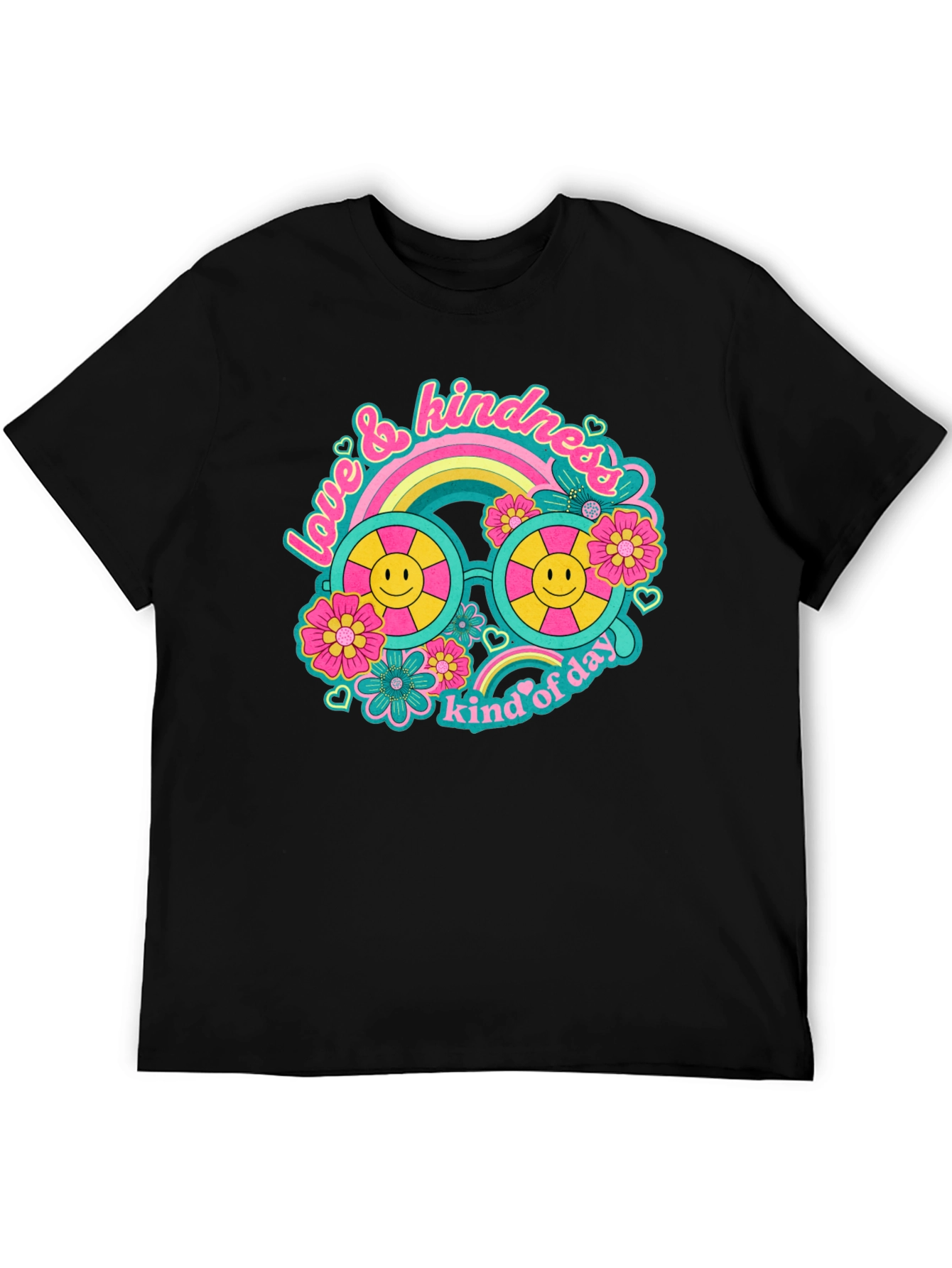 Love & Kindness Black Graphic Tee