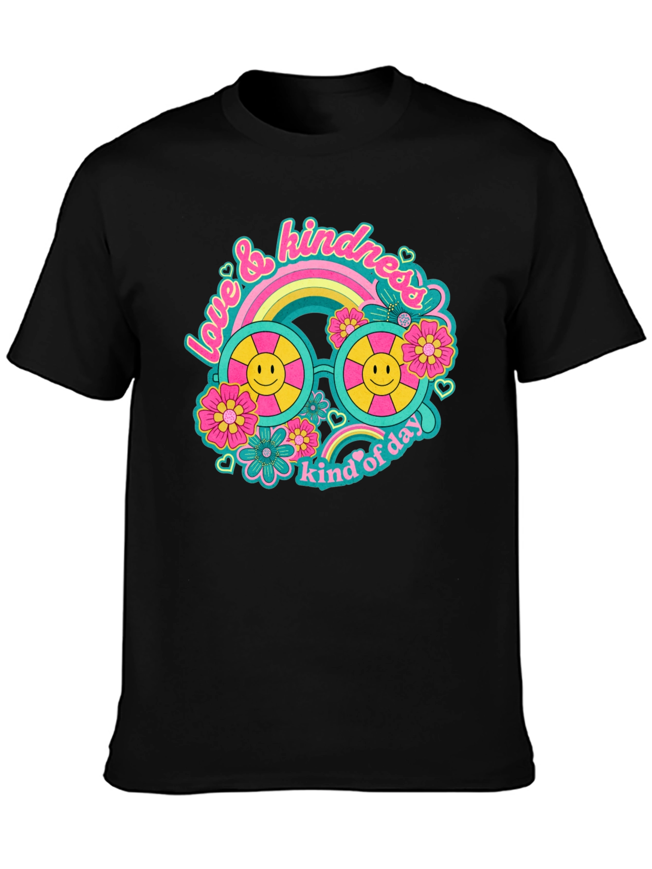 Love & Kindness Black Graphic Tee