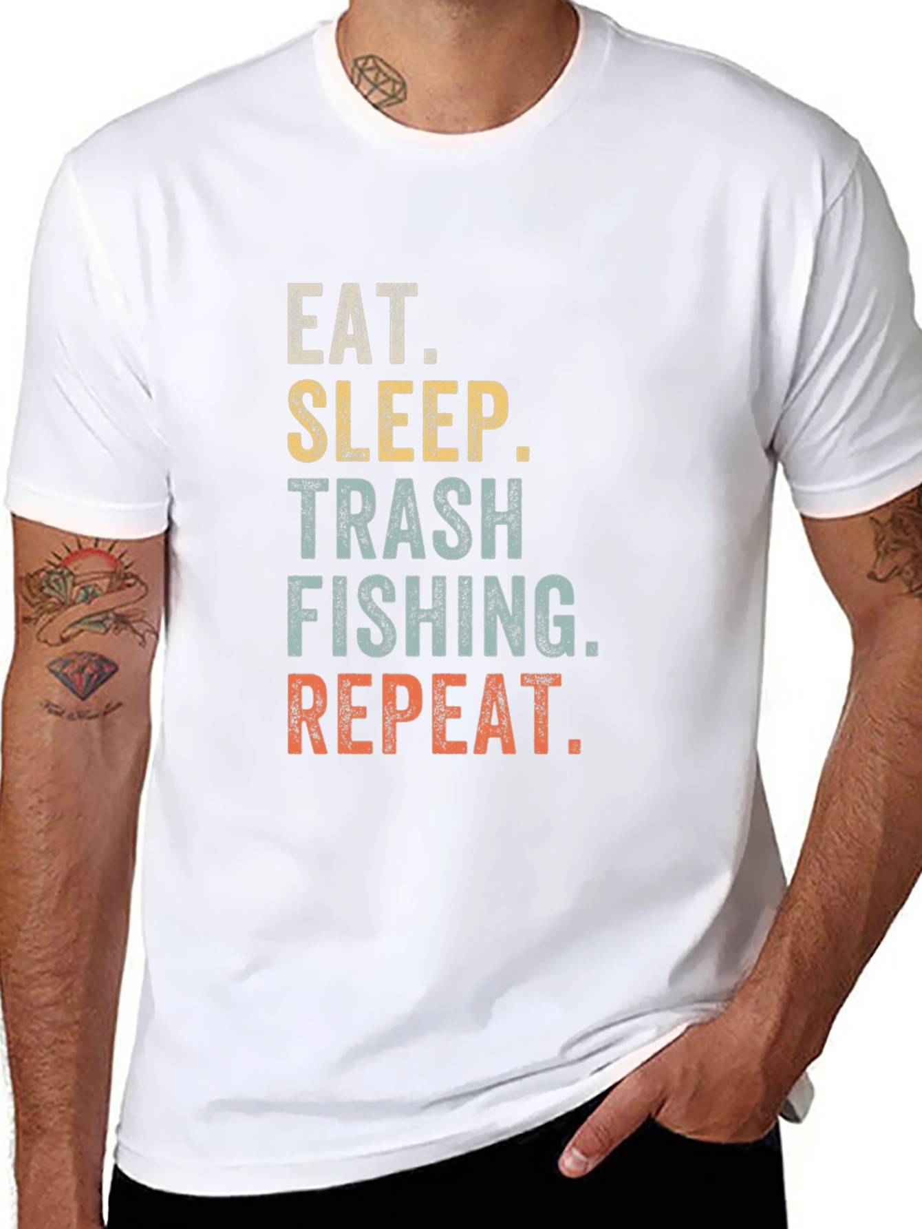 Eat Sleep Trash Fishing Repeat T-Shirt