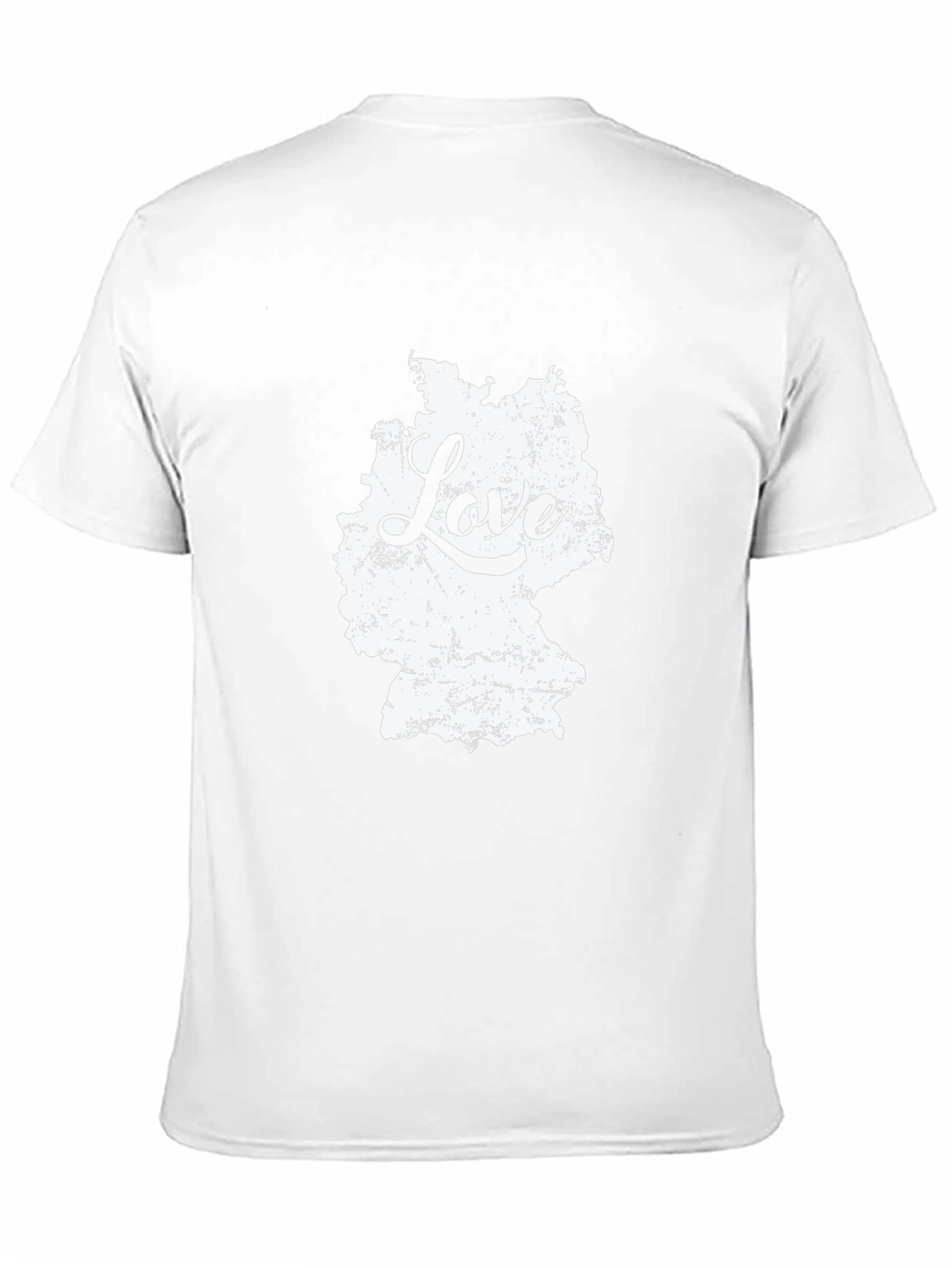 Love Germany Map Graphic Tee - Black Cotton T-Shirt