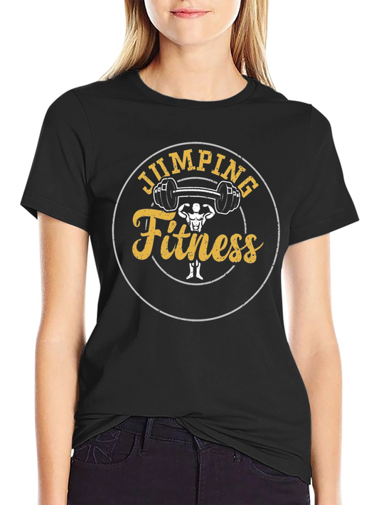 Jumping Fitness Black T-Shirt