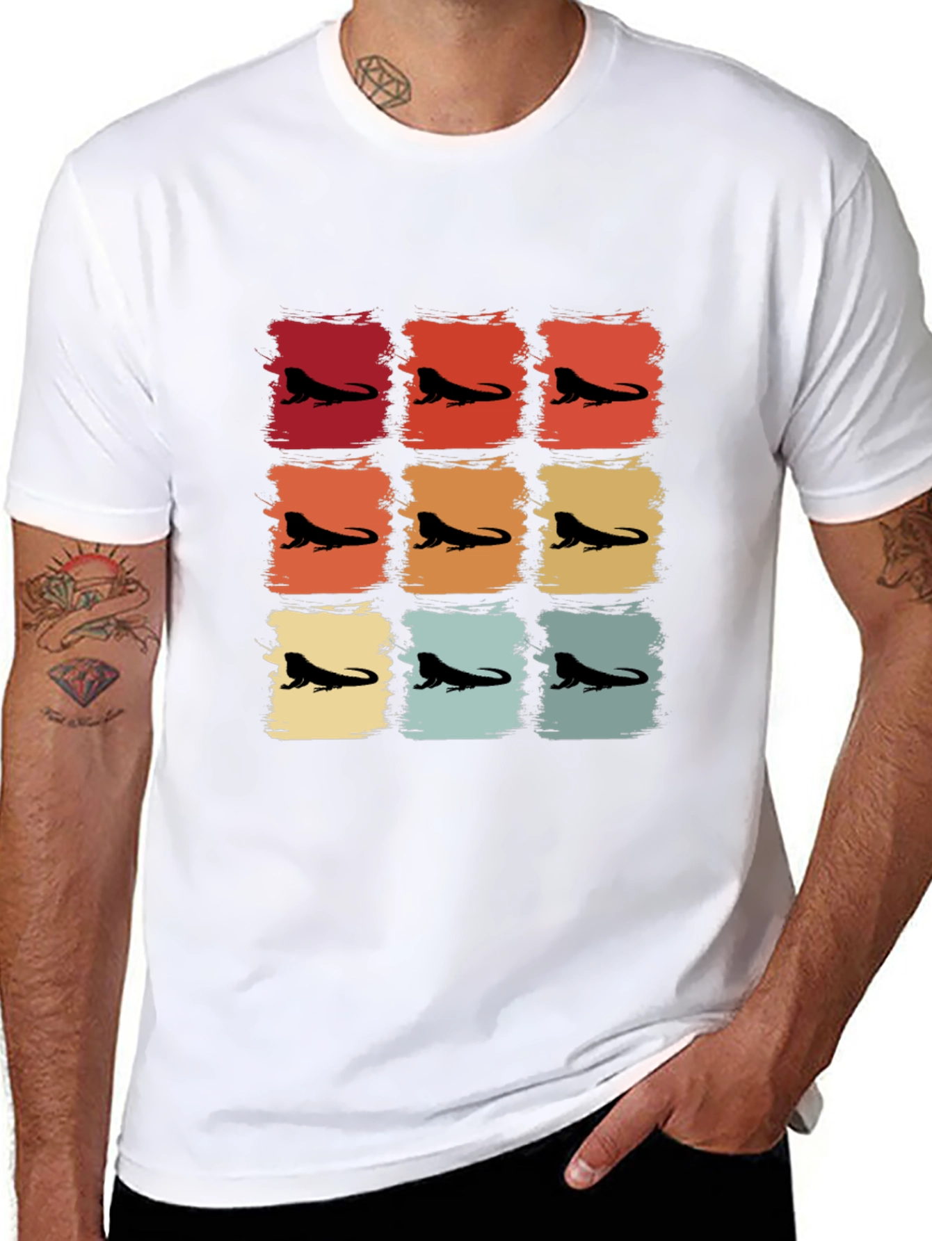 Retro Bearded Dragon T-Shirt - Cool Reptile Tee