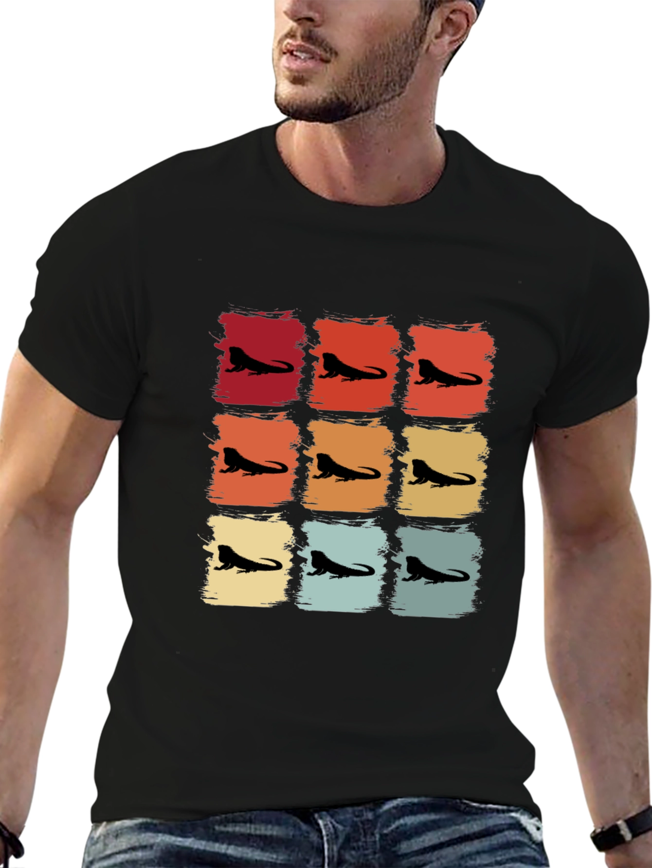 Retro Bearded Dragon T-Shirt - Cool Reptile Tee