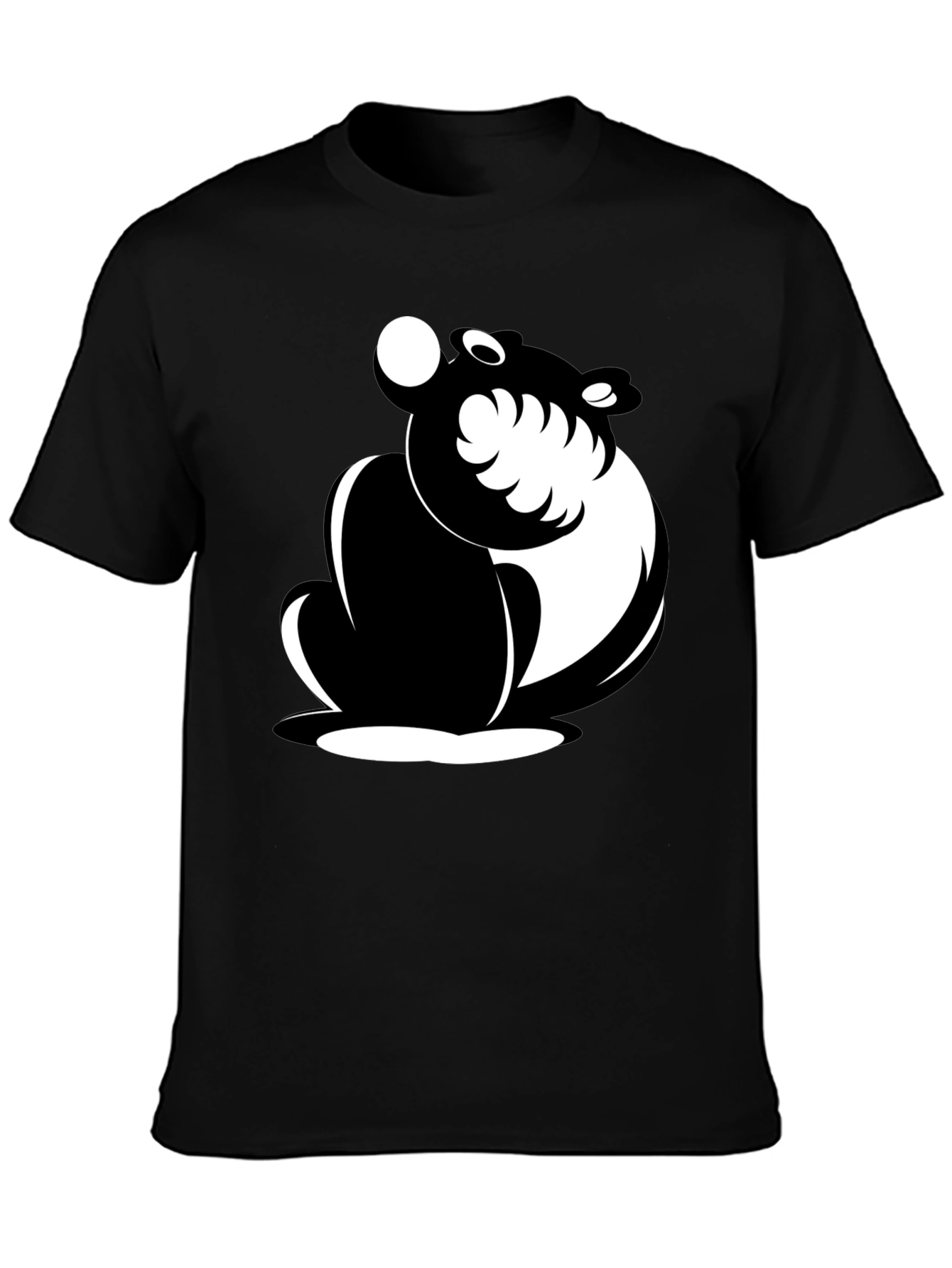 Stylish Black T-Shirt with Panda Graphic