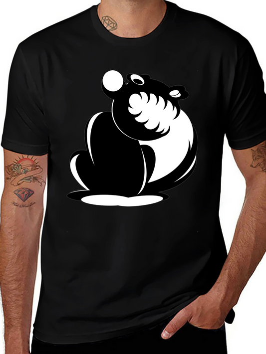 Stylish Black T-Shirt with Panda Graphic