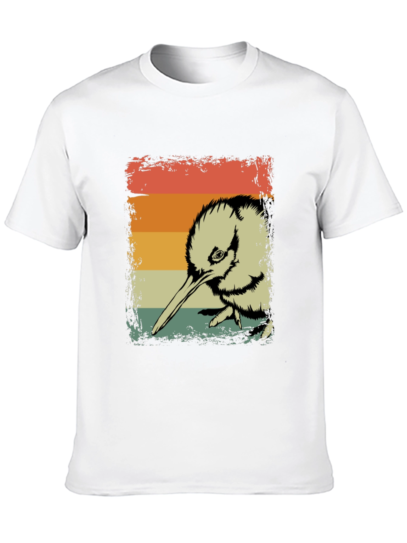 Retro Kiwi Bird Graphic T-Shirt