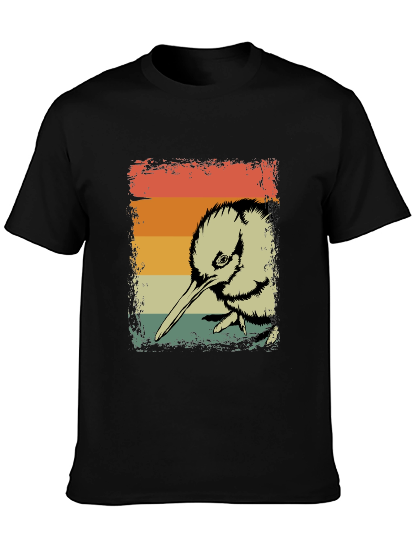 Retro Kiwi Bird Graphic T-Shirt